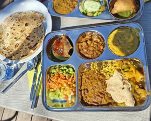 Vegan thali at Pure Veg India - Schuman in Brussels