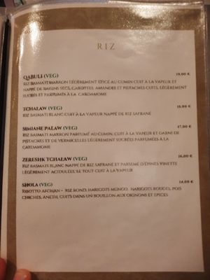  at La Table Afghane Strasbourg in Strasbourg