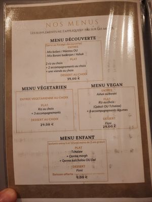  at La Table Afghane Strasbourg in Strasbourg