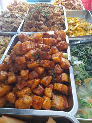 Com chay selection at Cơm chay 1K Bồ Đề Khai Tâm in Ho Chi Minh City