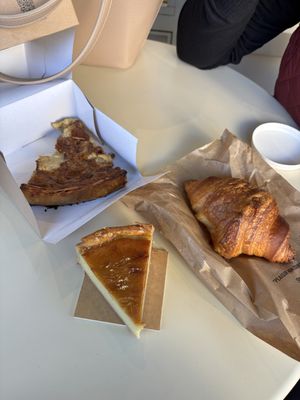 Croissant, quiche and flan  at Land & Monkeys - Grands Boulevards in Paris