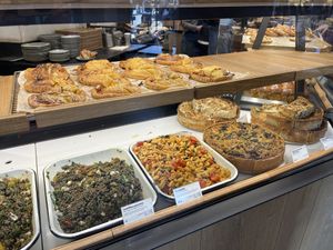 Kale and cauliflower quiche etc   at Land & Monkeys - Grands Boulevards in Paris