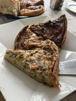 Trio of quiche, kale and cauliflower, Lorraine and butternut  at Land & Monkeys - Grands Boulevards in Paris