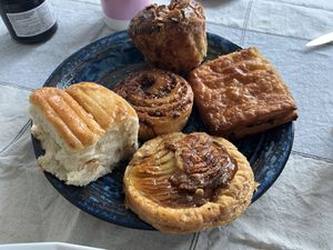 Apple tart, kueglof, babka, drop, brioche  at Land & Monkeys - Grands Boulevards in Paris