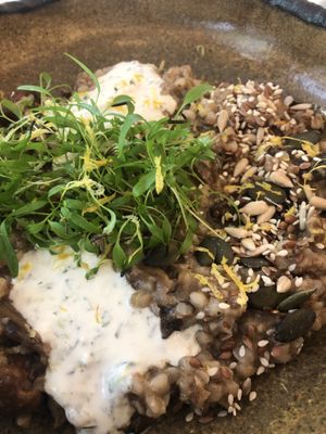 A super mushroom porridge   at Zelen in Belgrade