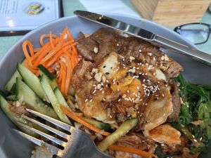 “Egg” noodle bowl   at Hi Vegan in Vienna