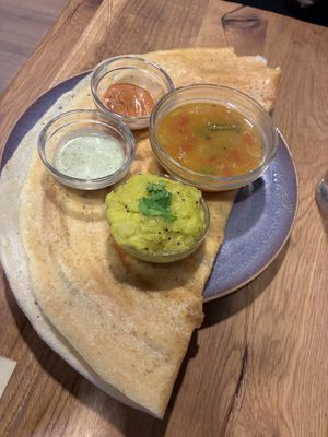  Vegan Masala Dosa  at Aaharveda in Braunschweig
