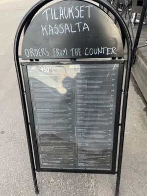Pizzas marked with a * can be veganized at Pizzeria 450°C in Naantali