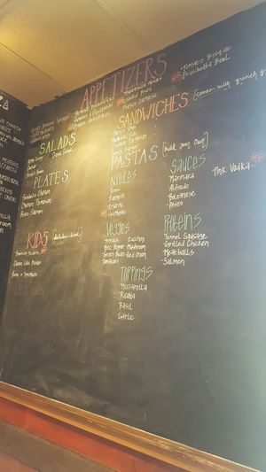 menu at Fresco Pizza and Grill in San Diego