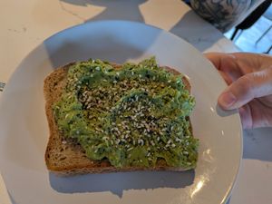 Avocado toast at FiKA in Grand Rapids