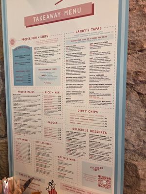  at Landy's Fish and Chips in Edinburgh