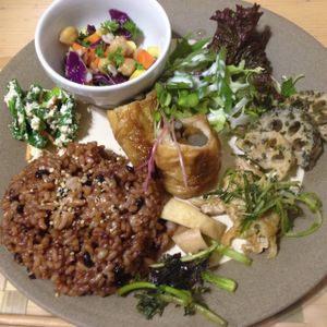 Lunch set at Mugi Cafe in Inuyama