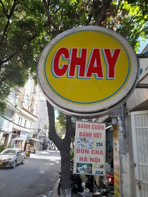Sign outside at Quán Chay 10k in Ho Chi Minh City