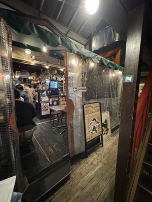 Back alley storefront  at Pizzeria Del Capitano in Sapporo