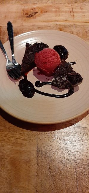 The best brownie!!! at Vegan Pizza Bar  in Utrecht