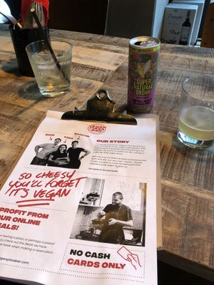 cacao drink  at Vegan Pizza Bar  in Utrecht