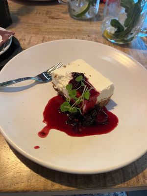 Mon chou cake at Vegan Pizza Bar  in Utrecht