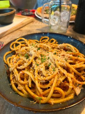 The pasta my mom had  at Vegan Pizza Bar  in Utrecht