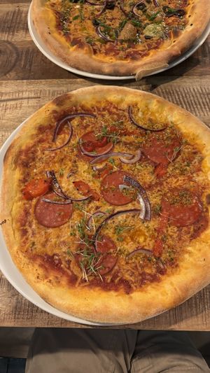 Vegan salami pizza   at Vegan Pizza Bar  in Utrecht