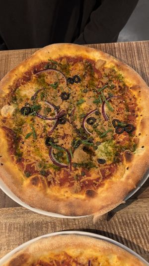 Vegan tuna pizza   at Vegan Pizza Bar  in Utrecht