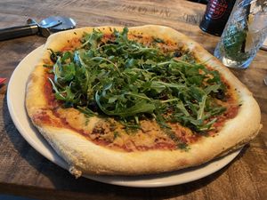 No-fin tuna: decent but it had a slightly soapy flavour (maybe there was coriander in it?) at Vegan Pizza Bar  in Utrecht