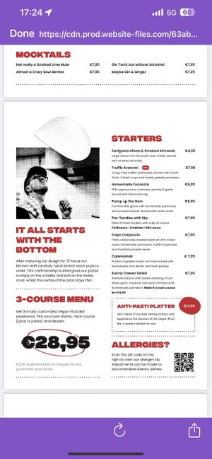 Appetizers  at Vegan Pizza Bar  in Utrecht