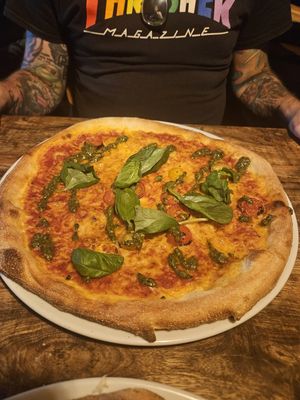 Oh no Pesto Pizza at Vegan Pizza Bar  in Utrecht