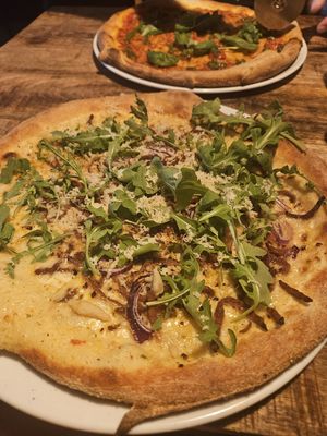 Carbonara Pizza at Vegan Pizza Bar  in Utrecht