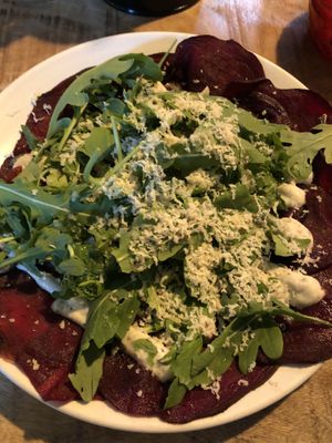 carpaccio  at Vegan Pizza Bar  in Utrecht