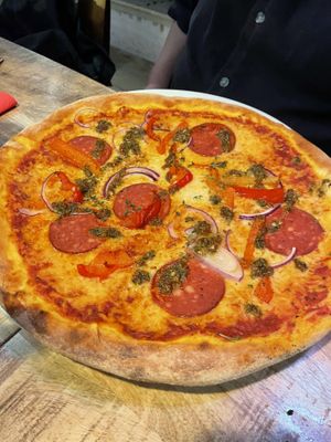 Sala Mommy pizza  at Vegan Pizza Bar  in Utrecht