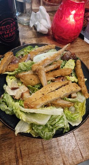 Ch*cken caesar salad at Vegan Pizza Bar  in Utrecht