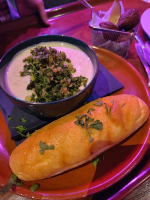 Caldo verde, potato soup at Punk Dog at dB's in Utrecht