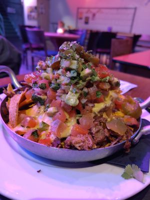 Loaded nachos at Punk Dog at dB's in Utrecht