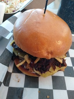 Brisket burger at Mission Burger Co. in Atlanta