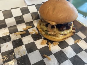 Smoked Brisket Burger   at Mission Burger Co. in Atlanta