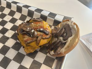 Mushroom Bacon Burger   at Mission Burger Co. in Atlanta