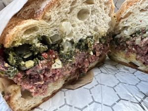 Steak burger!  at Mission Burger Co. in Atlanta