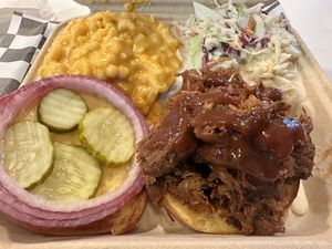 Brisket plate!  at Mission Burger Co. in Atlanta