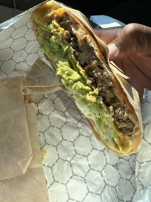 Crunch Wrap!  at Mission Burger Co. in Atlanta