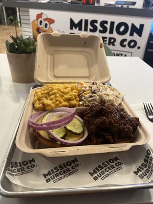 Tons of food!  at Mission Burger Co. in Atlanta