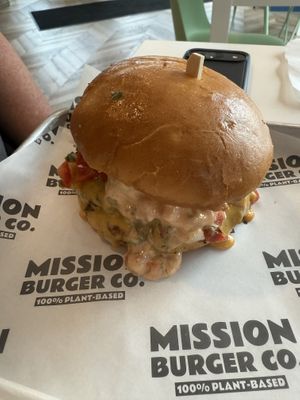 Fiesta burger  at Mission Burger Co. in Atlanta