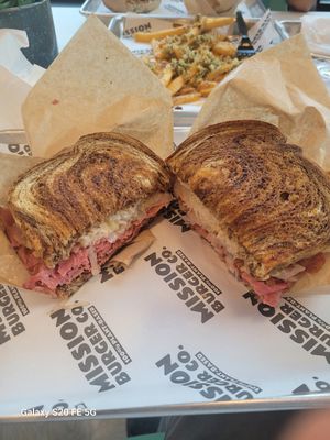 NYC Reuben Sandwich at Mission Burger Co. in Atlanta