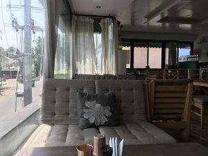 inside of cafe  at Rasa Dhatu in Mysore