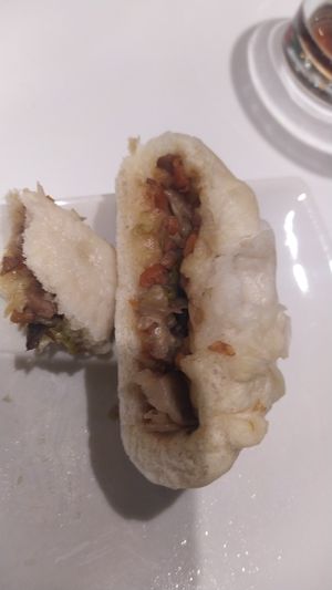 Pan relleno at Cafe y Té Pacífico in Salamanca