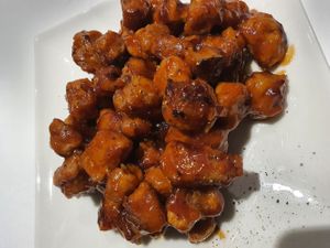 Soja agridulce at Cafe y Té Pacífico in Salamanca