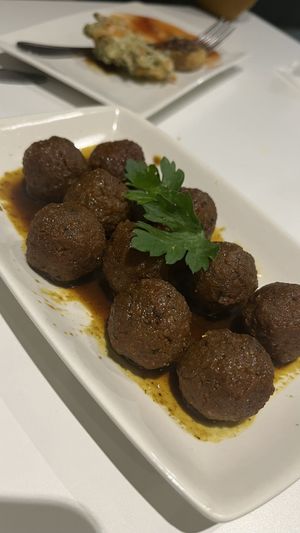 Albóndigas de Carne de soja   at Cafe y Té Pacífico in Salamanca