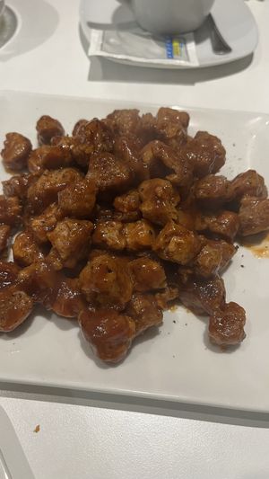 Carne de soja agridulce  at Cafe y Té Pacífico in Salamanca