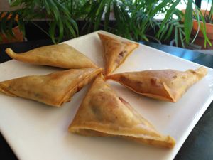 samosa at Cafe y Té Pacífico in Salamanca