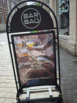 Outside at Bar Bao in Leuven