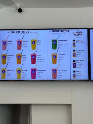 Juices at Frigus in Valencia